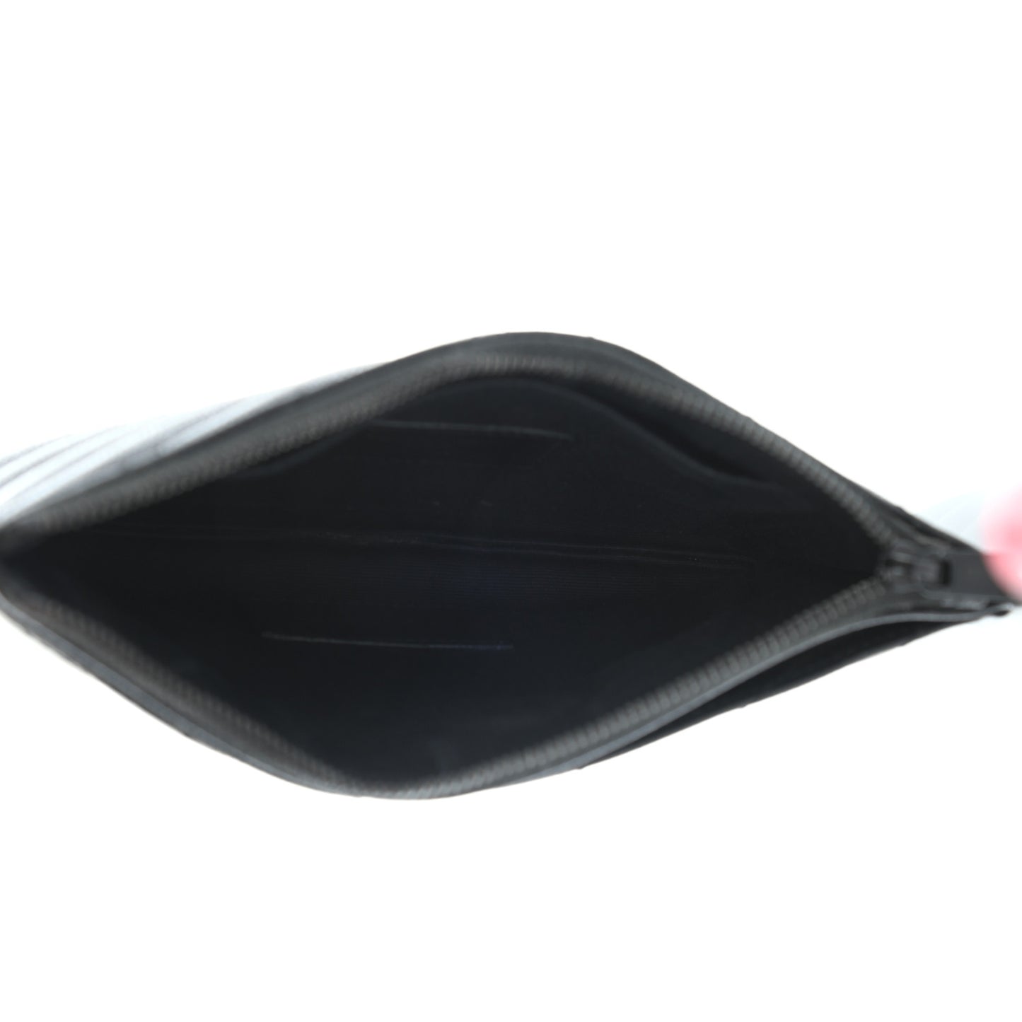 Grain De Poudre Chevron Monogram Bill Pouch Black