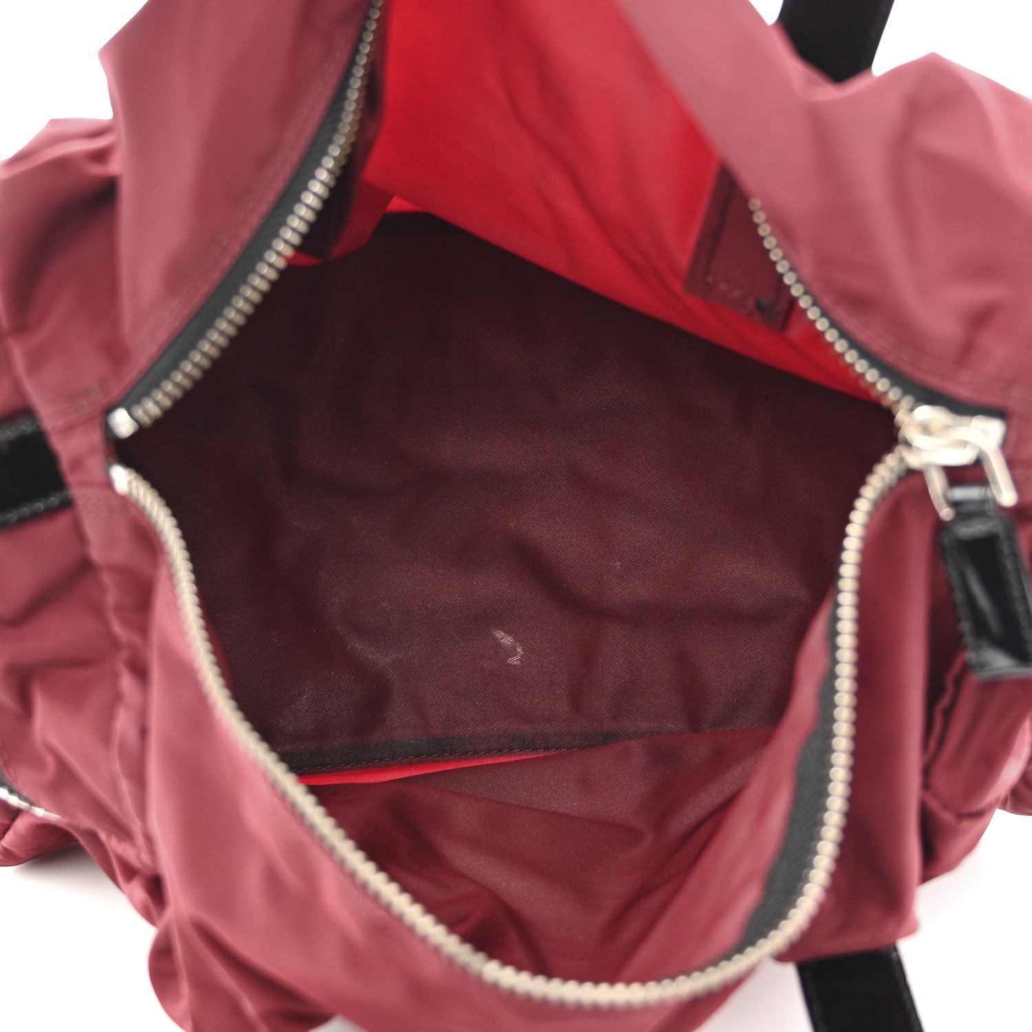 Prada Tessuto Nylon Duffel Granato 5 of 12