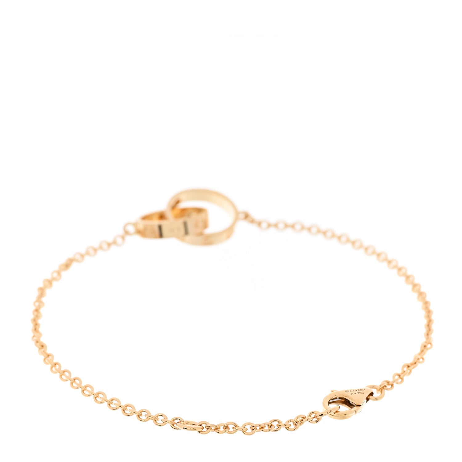 Cartier 18K Yellow Gold Interlocking LOVE Bracelet 2 of 5