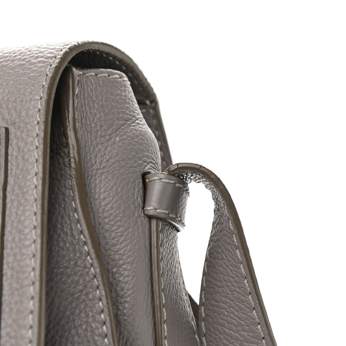 Calfskin Medium Marcie Round Crossbody Bag Cashmere Grey