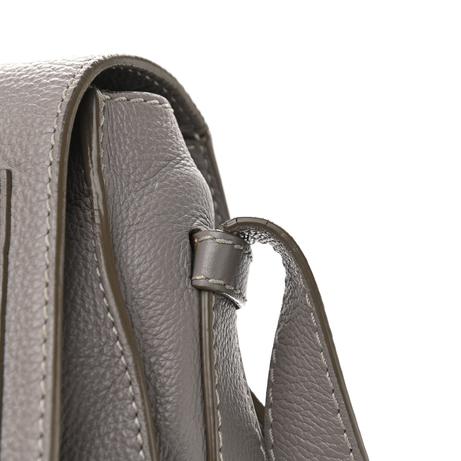 Chloe Calfskin Medium Marcie Round Crossbody Bag Cashmere Grey 10 of 17