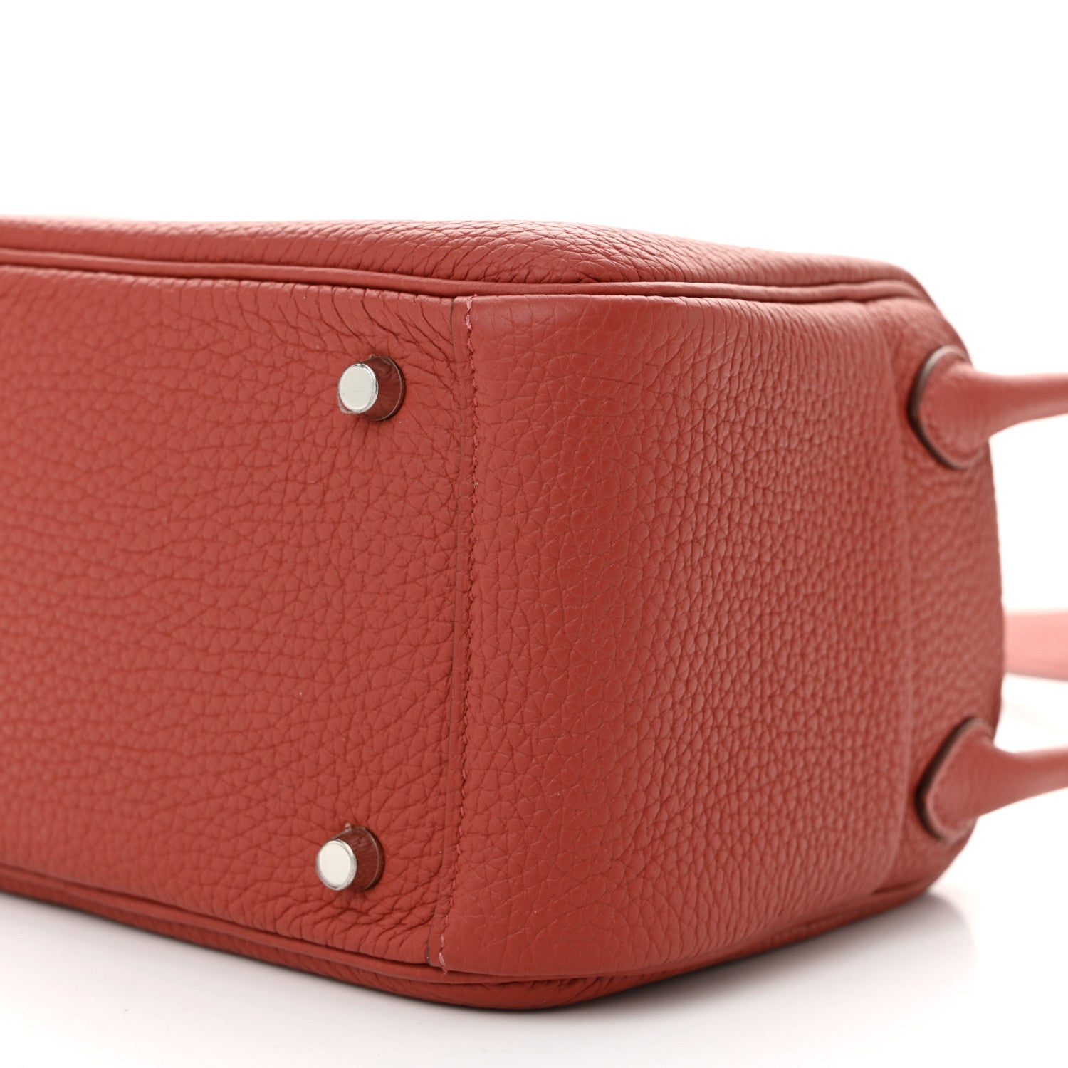 Hermes Taurillon Clemence Mini Lindy 20 Cuivre 10 of 11