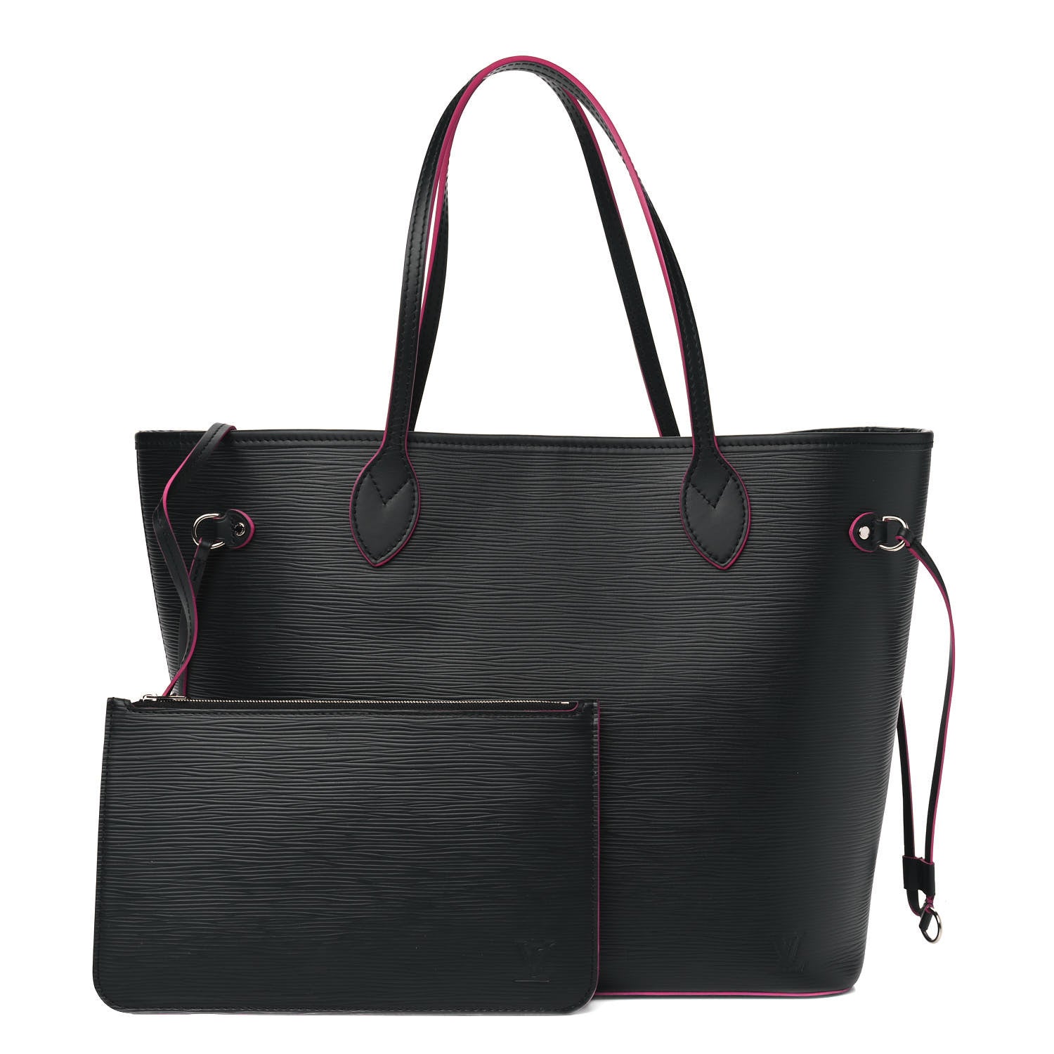 Louis Vuitton Epi Neverfull MM Black Hot Pink 1 of 4