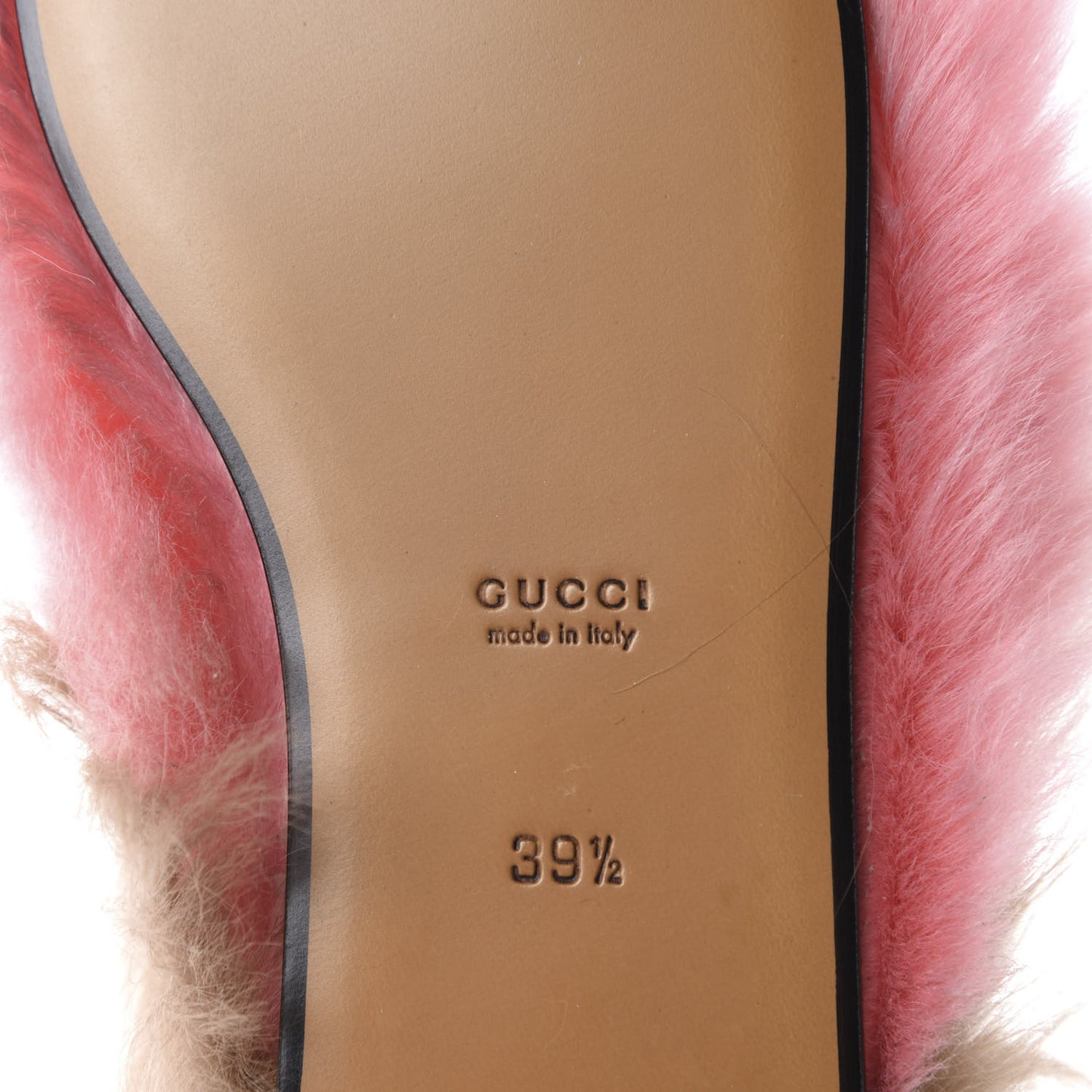 Merino Wool Womens Princetown Slippers 39.5 Pink