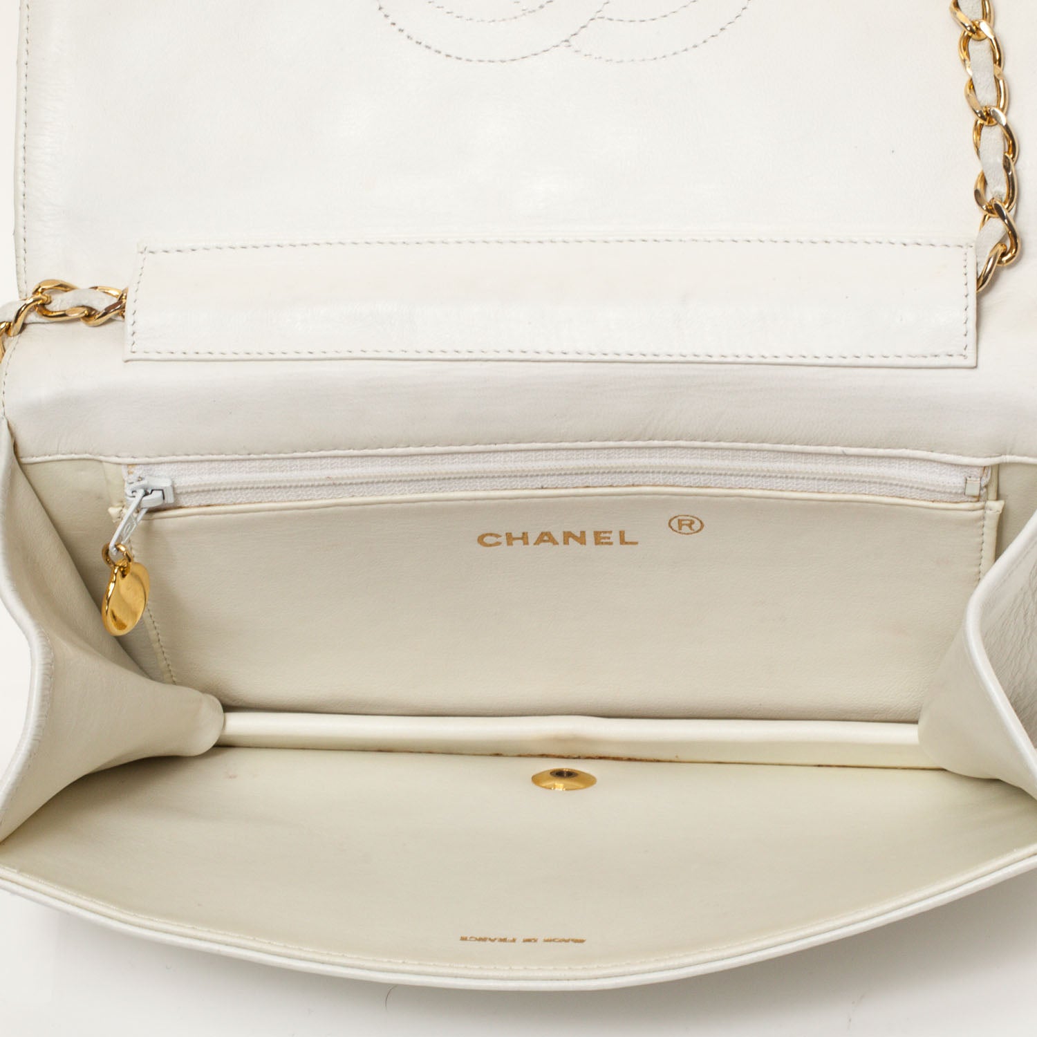 Chanel Lambskin Small Flap White 9 of 9