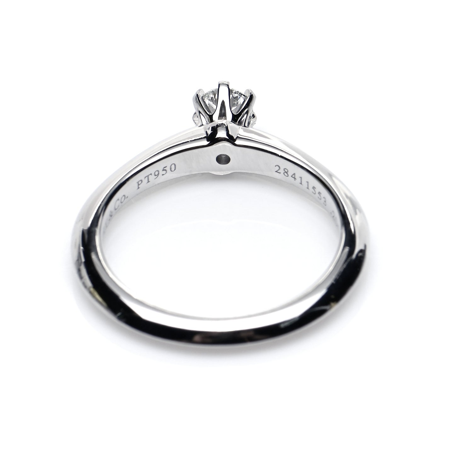 Platinum Diamond .20ct Solitaire Engagement Ring 49 5