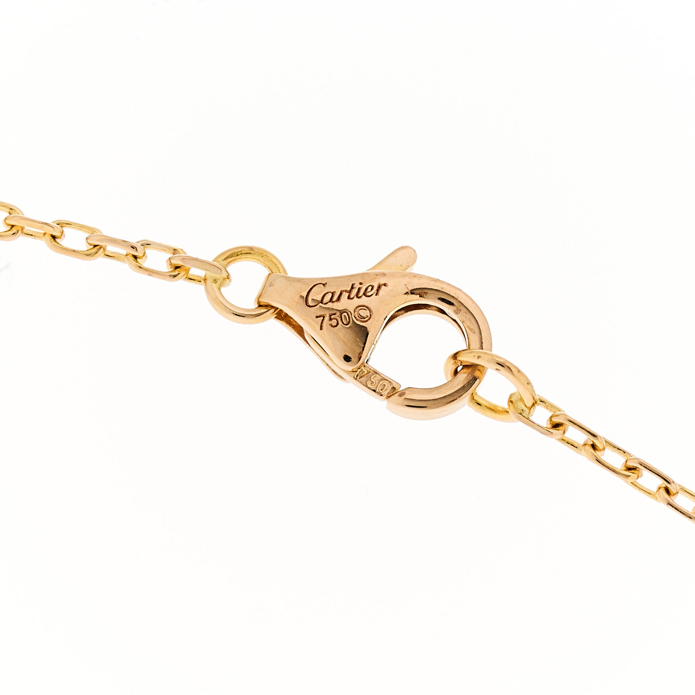 Cartier 18K Pink Gold Diamond XS Hearts and Symbols Necklace 5 of 5