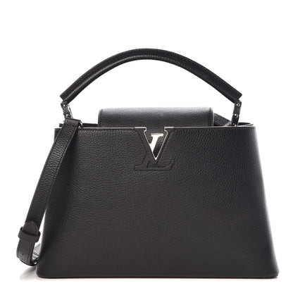 Louis Vuitton Taurillon Capucines PM Black 1 of 8