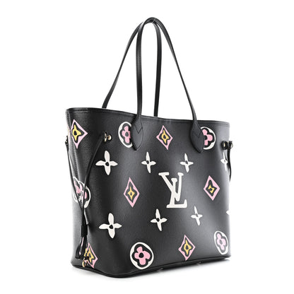 Louis Vuitton Monogram Giant Wild At Heart Neverfull MM Black 2 of 4