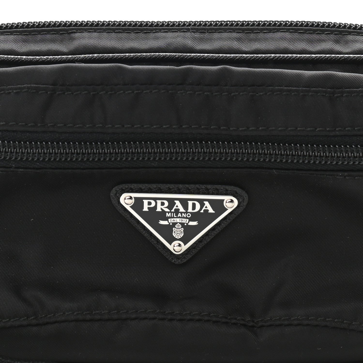 Prada Nylon Saffiano Belt Bag Black 7 of 9
