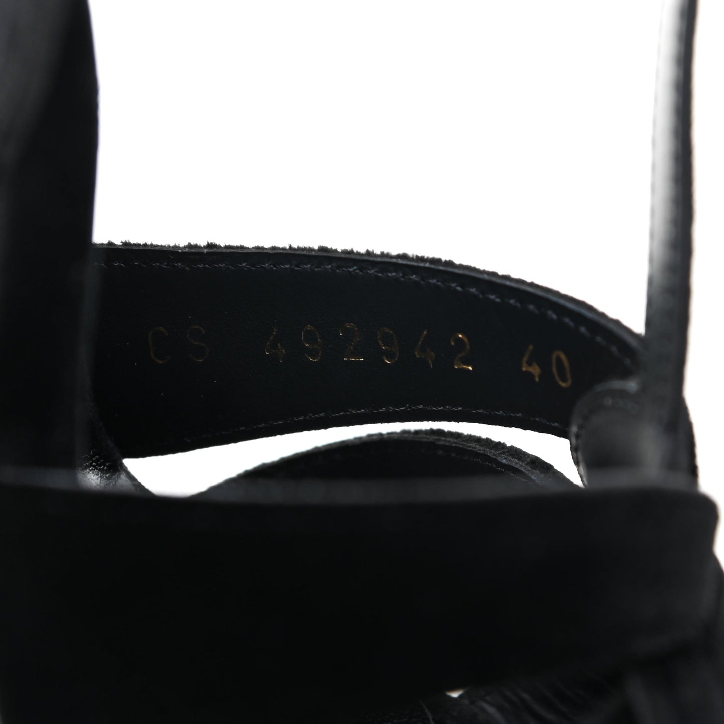 Velvet Tribute 105 Platform Sandals 40 Black