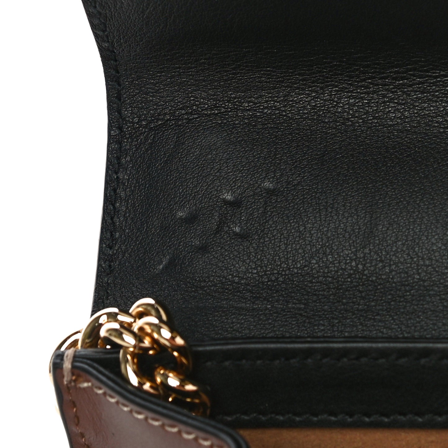 GG Supreme Monogram Calfskin Small Padlock Shoulder Bag Beige Black Cuir