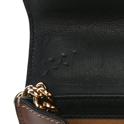 Gucci GG Supreme Monogram Calfskin Small Padlock Shoulder Bag Beige Black Cuir 13 of 14