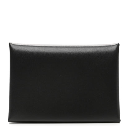 Hermes Box Calvi Duo Card Case Graphite 1 of 7