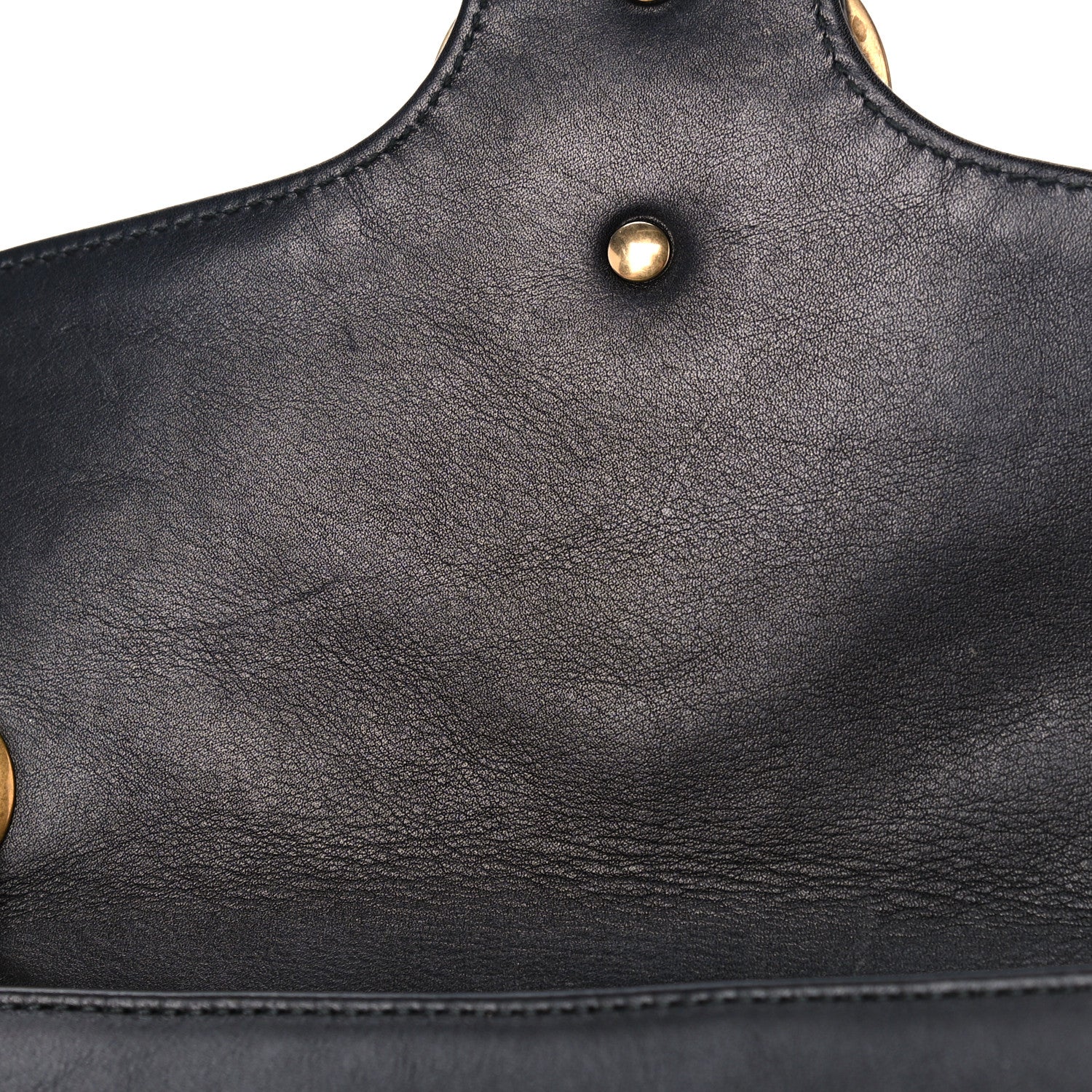 Gucci Calfskin Matelasse Small GG Marmont Shoulder Bag Black 12 of 14