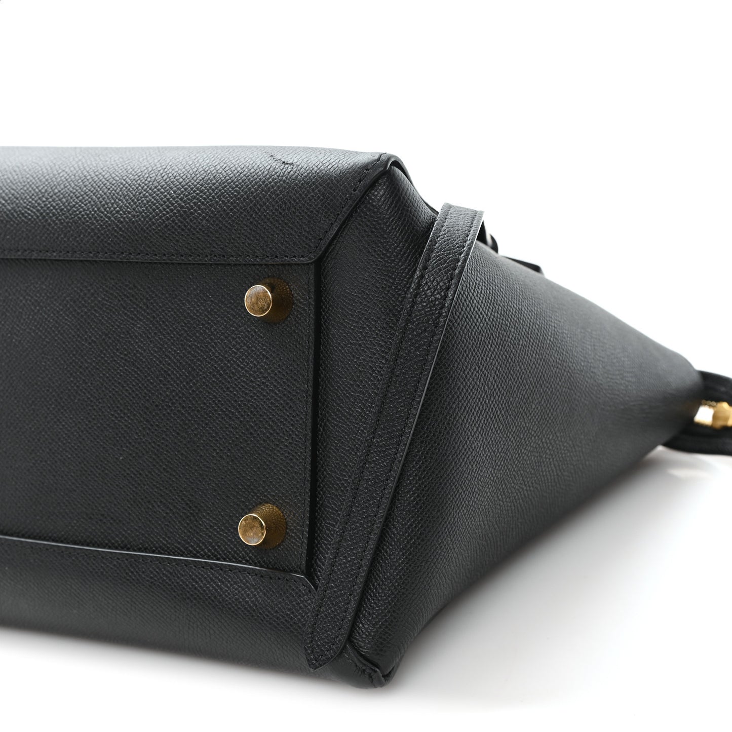 Grained Calfskin Mini Belt Bag Black