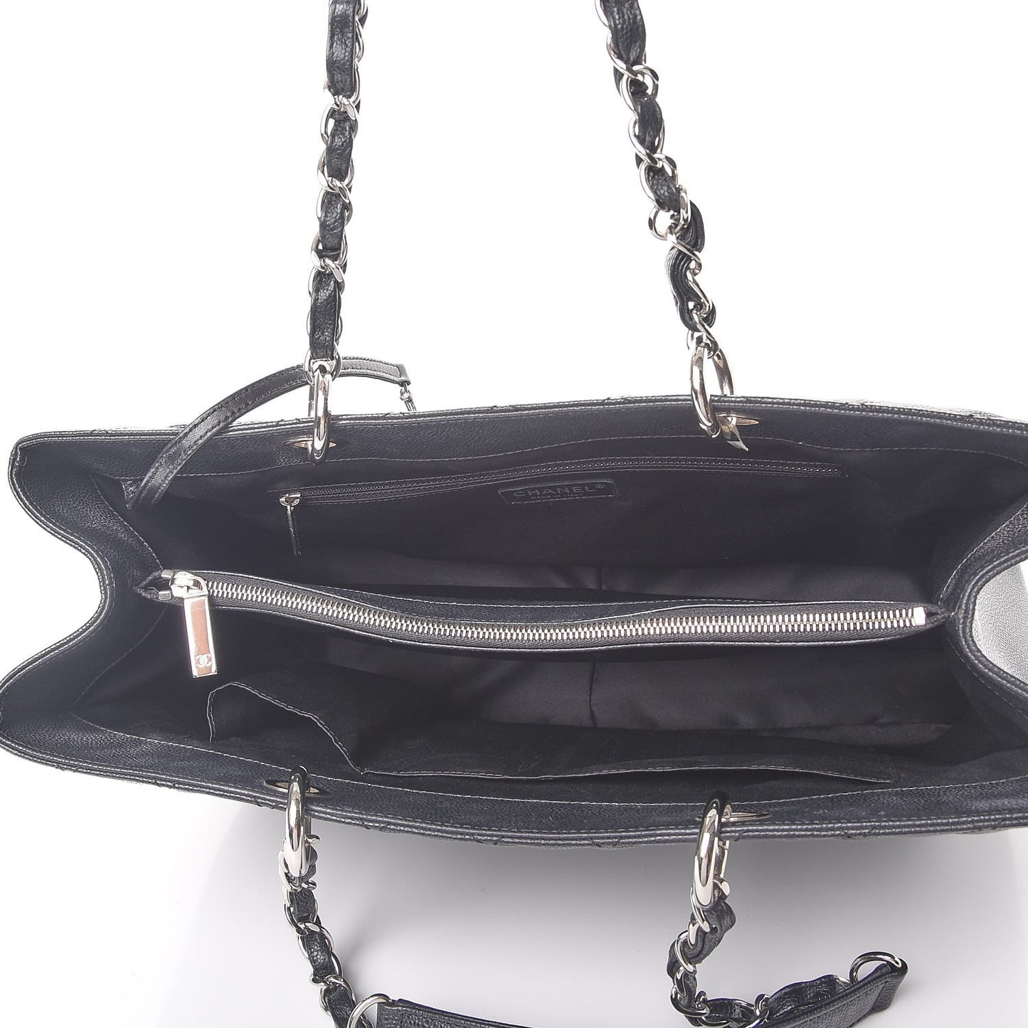 Caviar Quilted XL Grand Shopping Tote GST Black