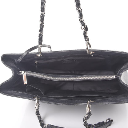 Chanel Caviar Quilted XL Grand Shopping Tote GST Black 5 of 10
