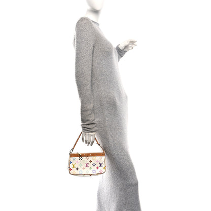 Louis Vuitton Monogram Multicolor Pochette Accessories White 2 of 9