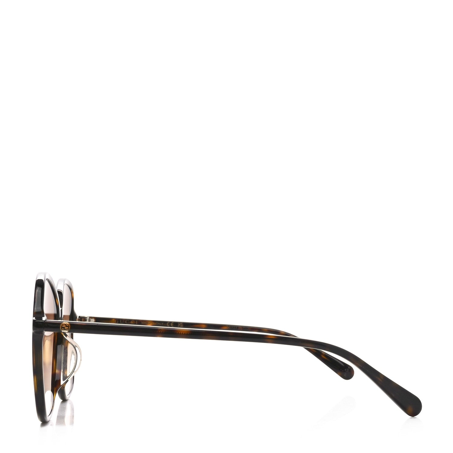 Gucci Acetate Oversize Round Frame Sunglasses GG0546SK Tortoise 3 of 8