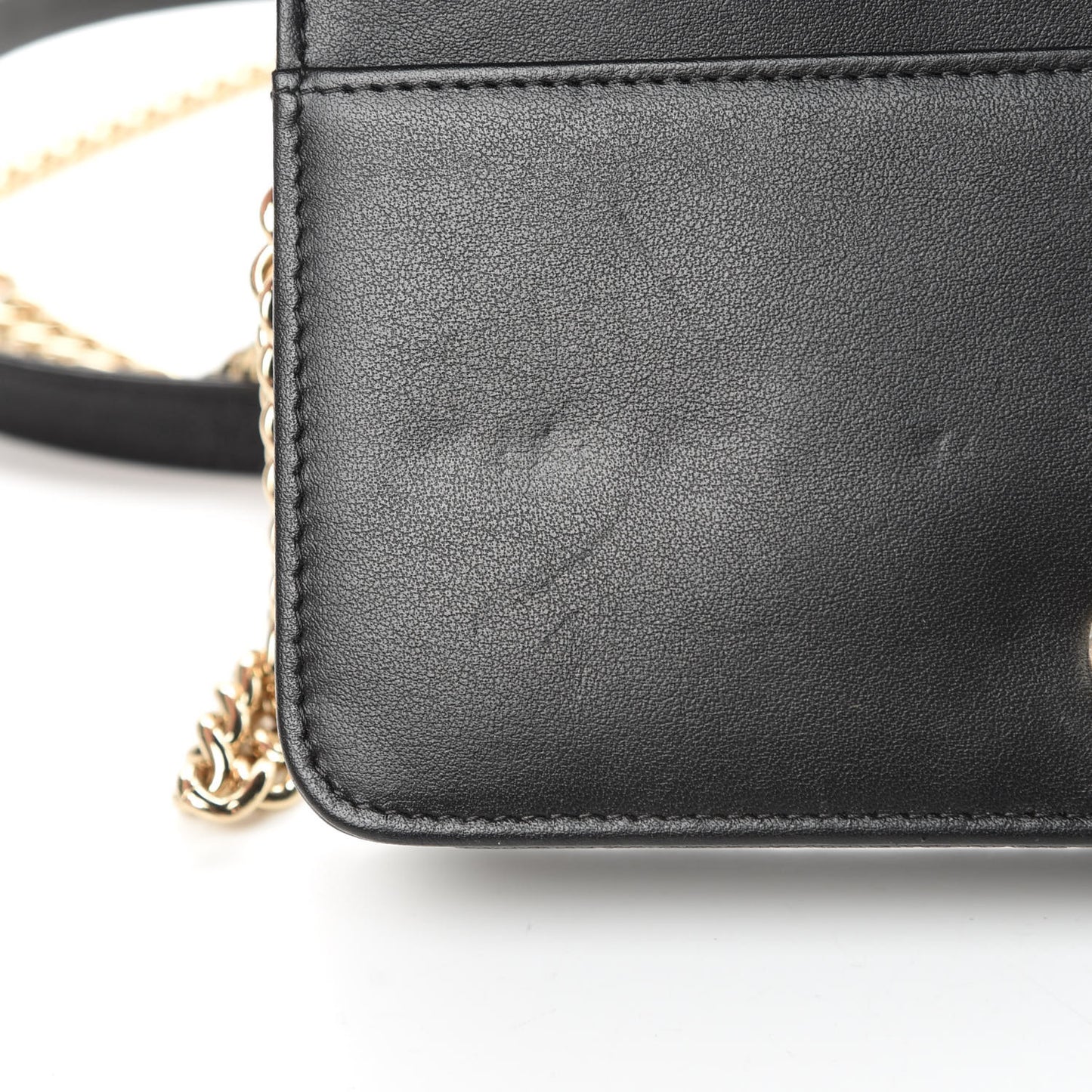 Caviar Quilted Boy Wallet On Chain WOC Black