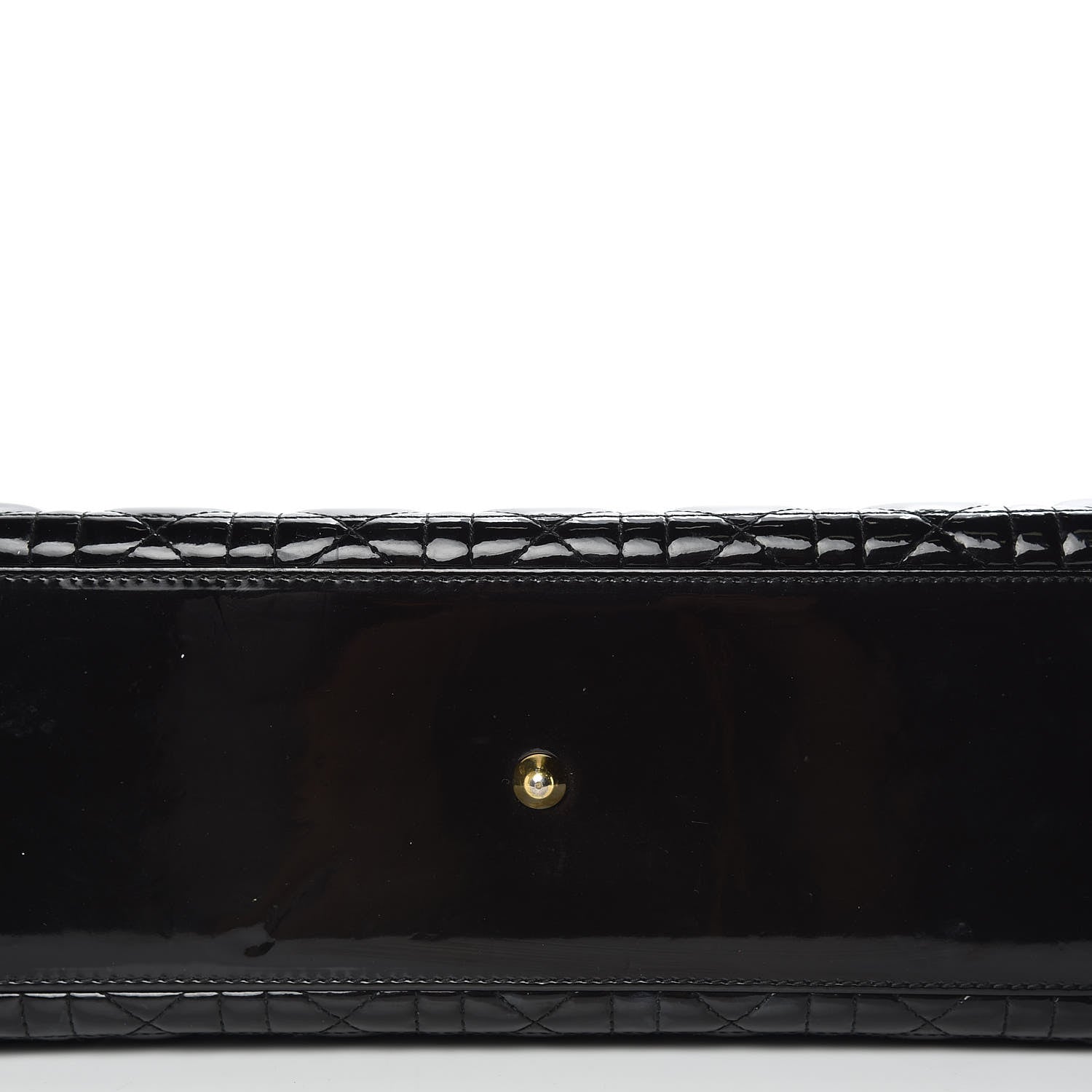 Christian Dior Patent Cannage Large Lady Dior Black 10 of 11
