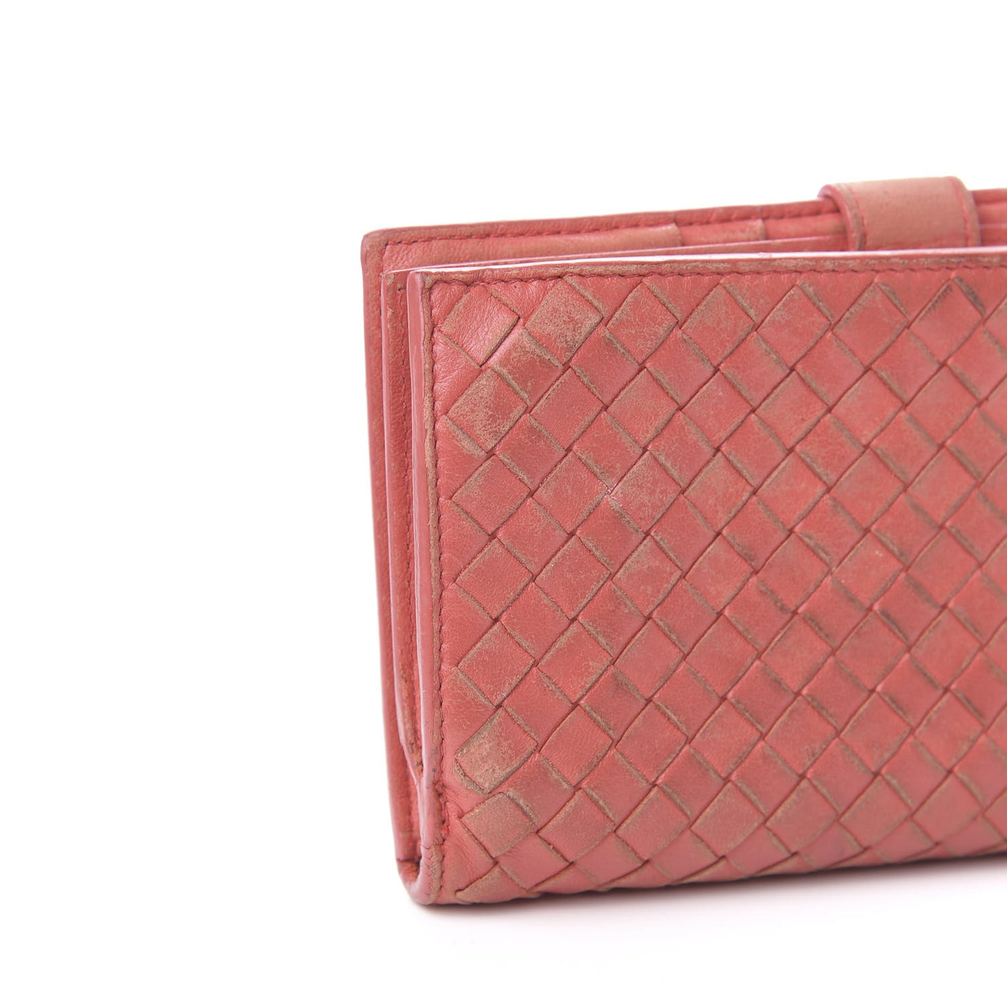 Nappa Intrecciato Continental Wallet Magma