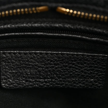 Alexander McQueen Pebbled Calfskin Small Skull Padlock Zip Around Tote Black 6 of 14