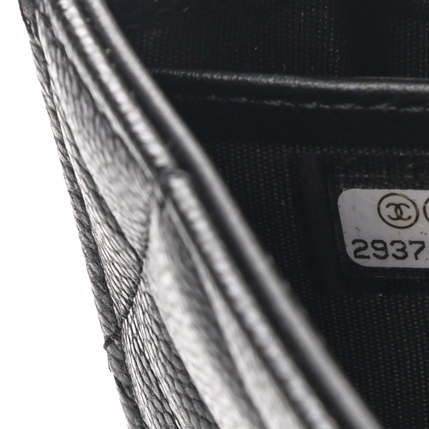 Caviar Quilted Large Boy Gusset Flap Wallet Black