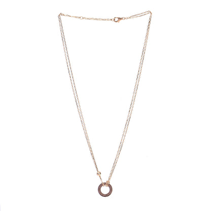 Cartier 18K Pink Gold 2 Diamond LOVE Necklace 2 of 7