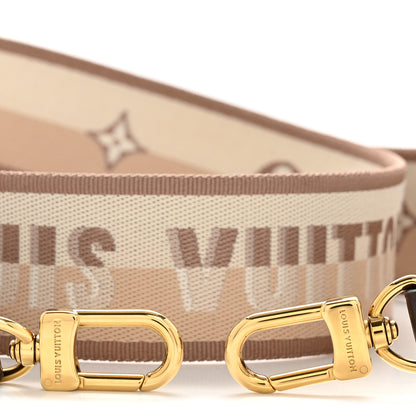 Louis Vuitton Jacquard Speedy Bandouliere 20 Shoulder Strap Beige Brown 3 of 4