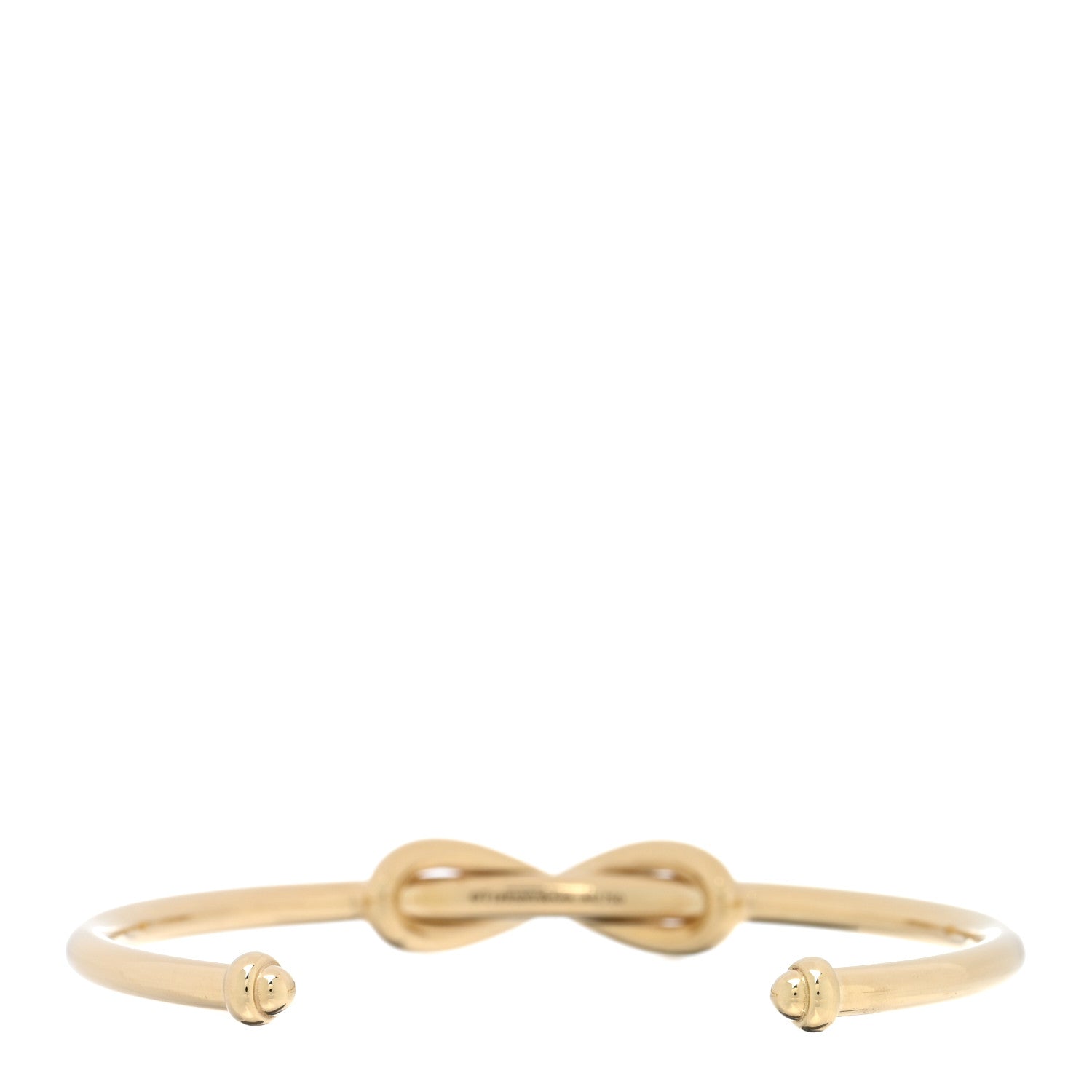 Tiffany 18K Yellow Gold Infinity Cuff Bracelet 2 of 3