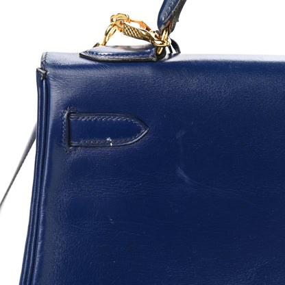 Hermes Box Kelly Retourne 32 Bleu Saphir 21 of 23