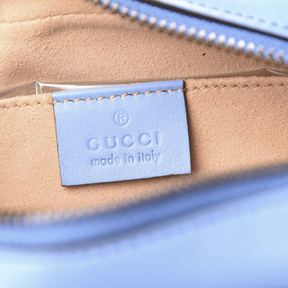 Gucci Calfskin Matelasse Mini GG Marmont Chain Shoulder Bag Clear Sky Blue 5 of 9