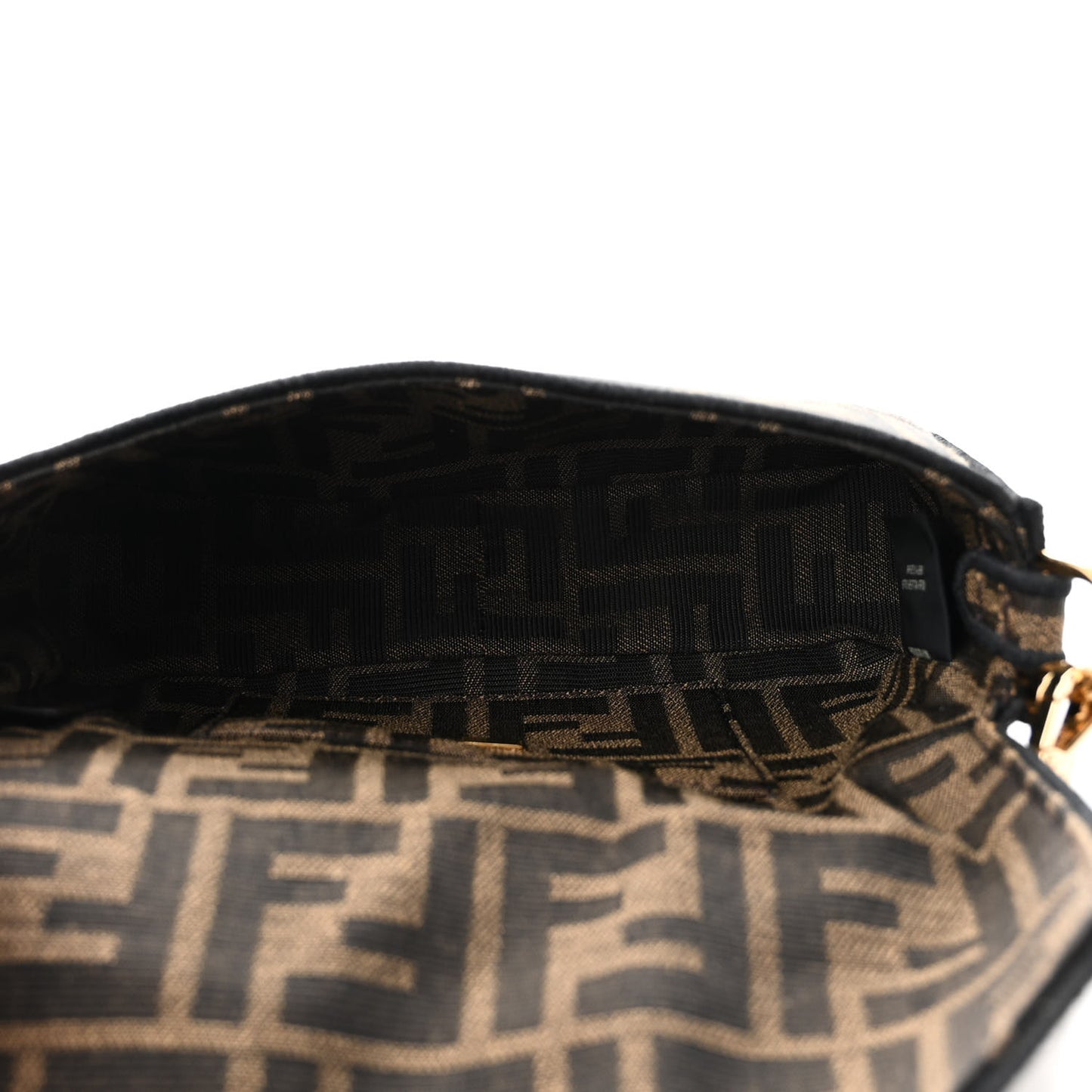 Fabric Jacquard FF 1974 Mini Baguette Tobacco Moro Black