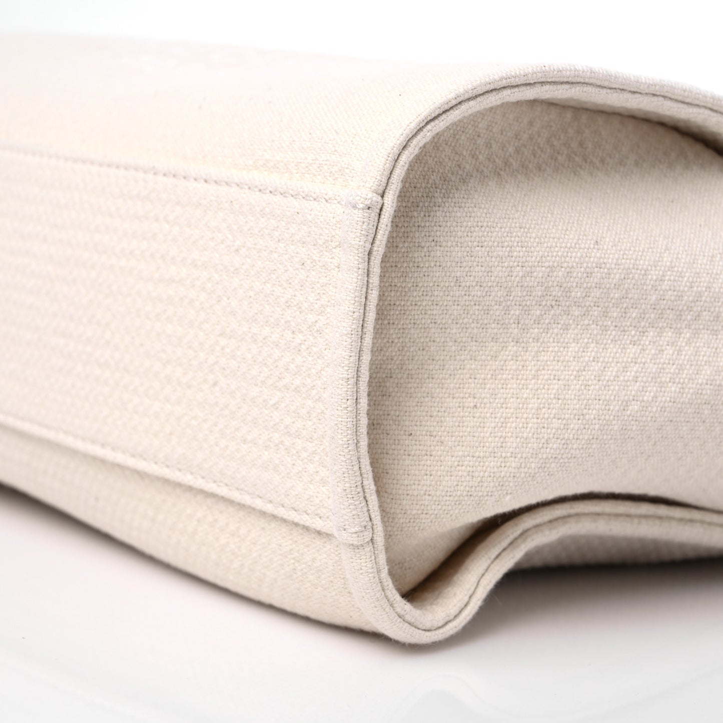 Mixed Fibers Small Deauville Tote White