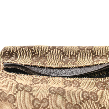 Gucci GG Monogram Double Pocket Belt Bag Dark Brown 13 of 14