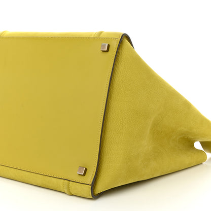 Celine Nubuck Medium Phantom Luggage Chartreuse 11 of 12