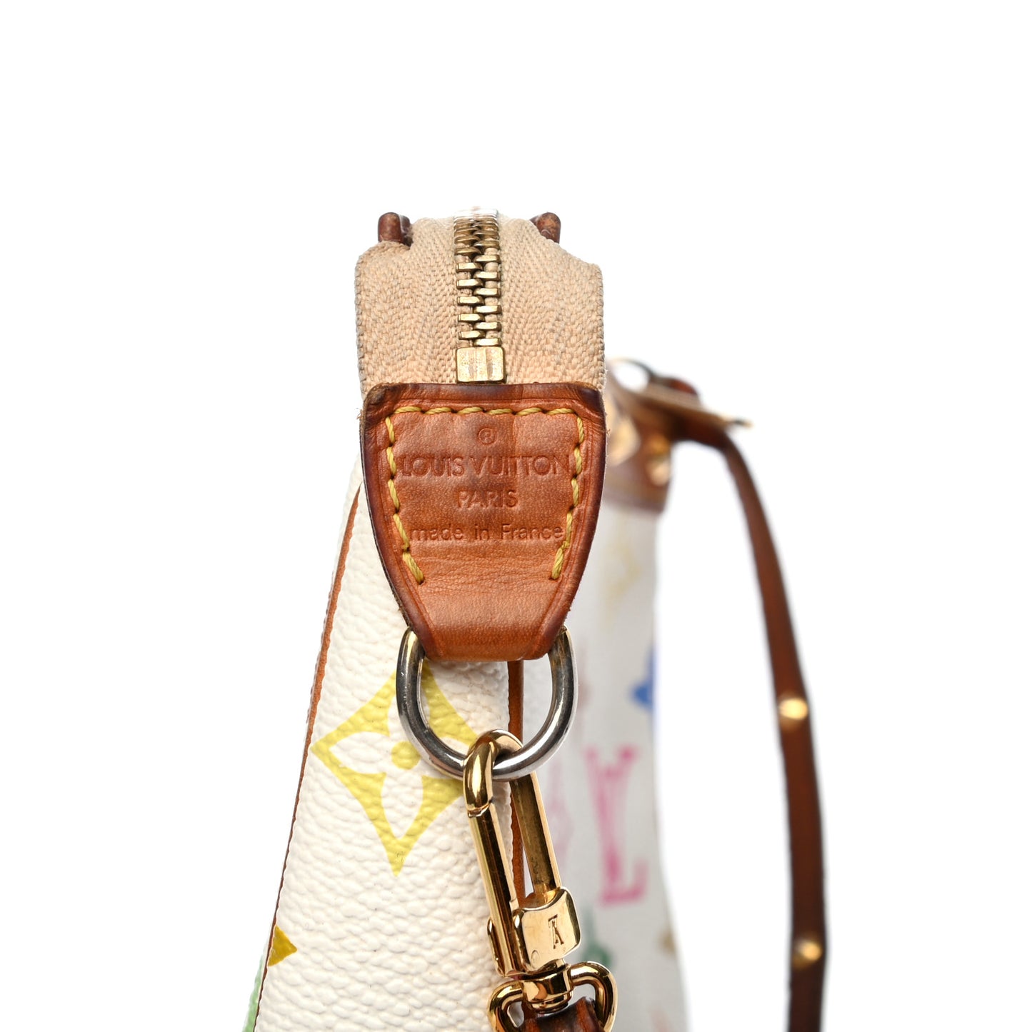 Monogram Multicolor Pochette Accessories White