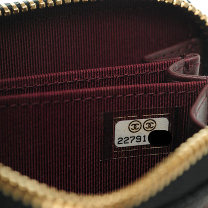 Chanel Caviar Quilted Zip Coin Purse Black 7 of 7