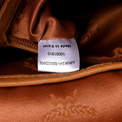 MCM Visetos Small Sprinkle Stud Stark Backpack Cognac 7 of 10