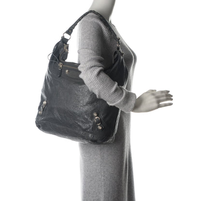 Balenciaga Agneau Giant 12 Silver Hardware Day Hobo Gris Tarmac 2 of 7