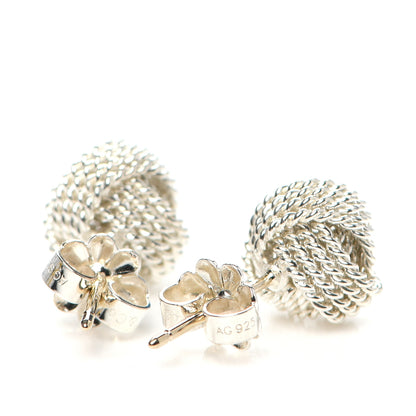 Tiffany Sterling Silver Twist Knot Earrings 3 of 5