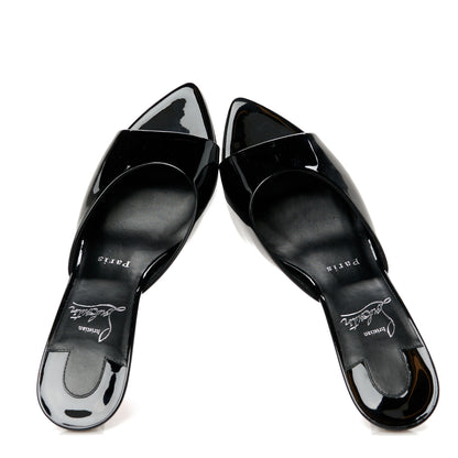 Christian Louboutin Patent Miss Z 80 Mule 37 Black 2 of 9