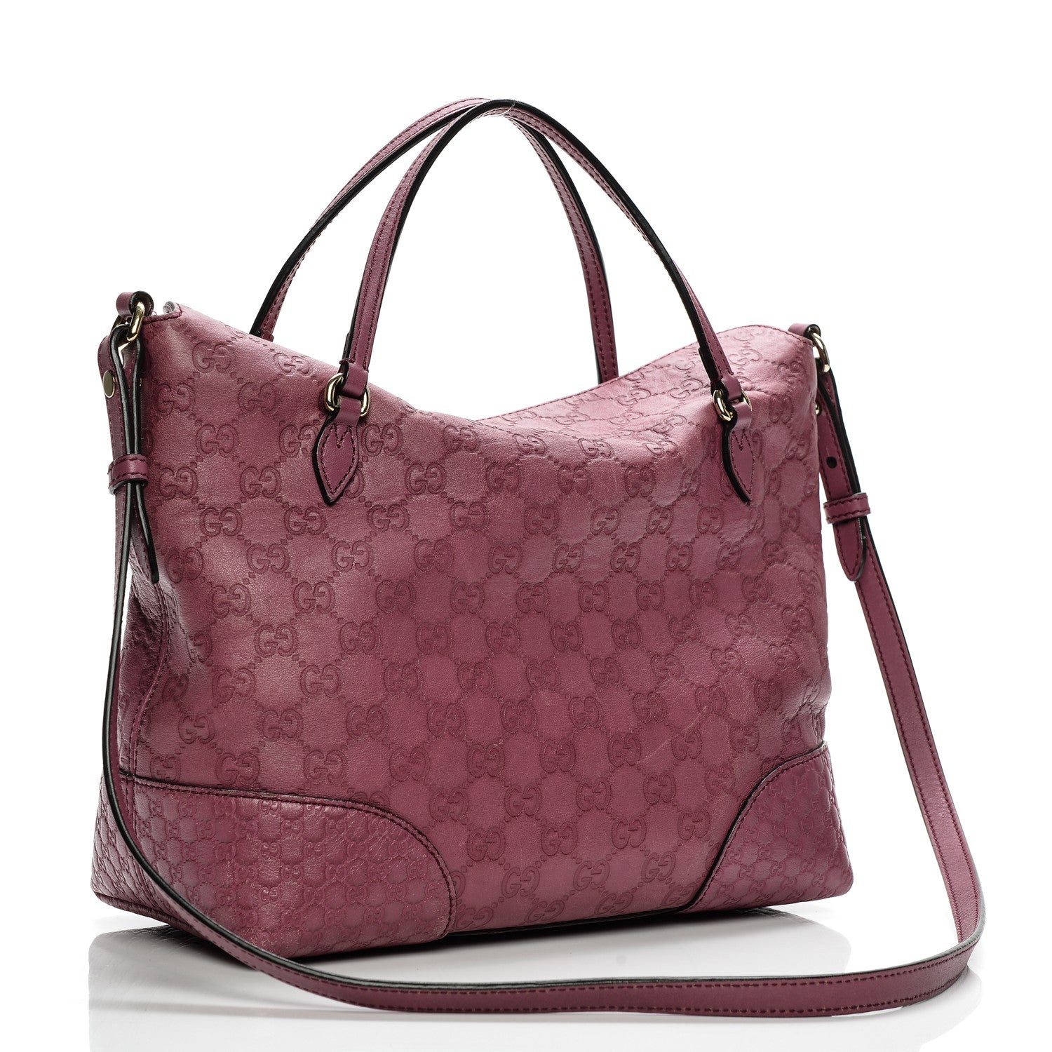Gucci Guccissima Medium Bree Foldover Tote Peonia Flower 3 of 9