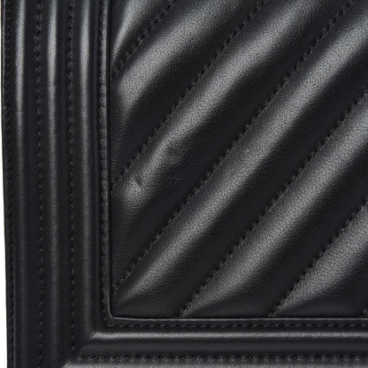 Chanel Lambskin Chevron Quilted Medium Boy Flap Black 12 of 16