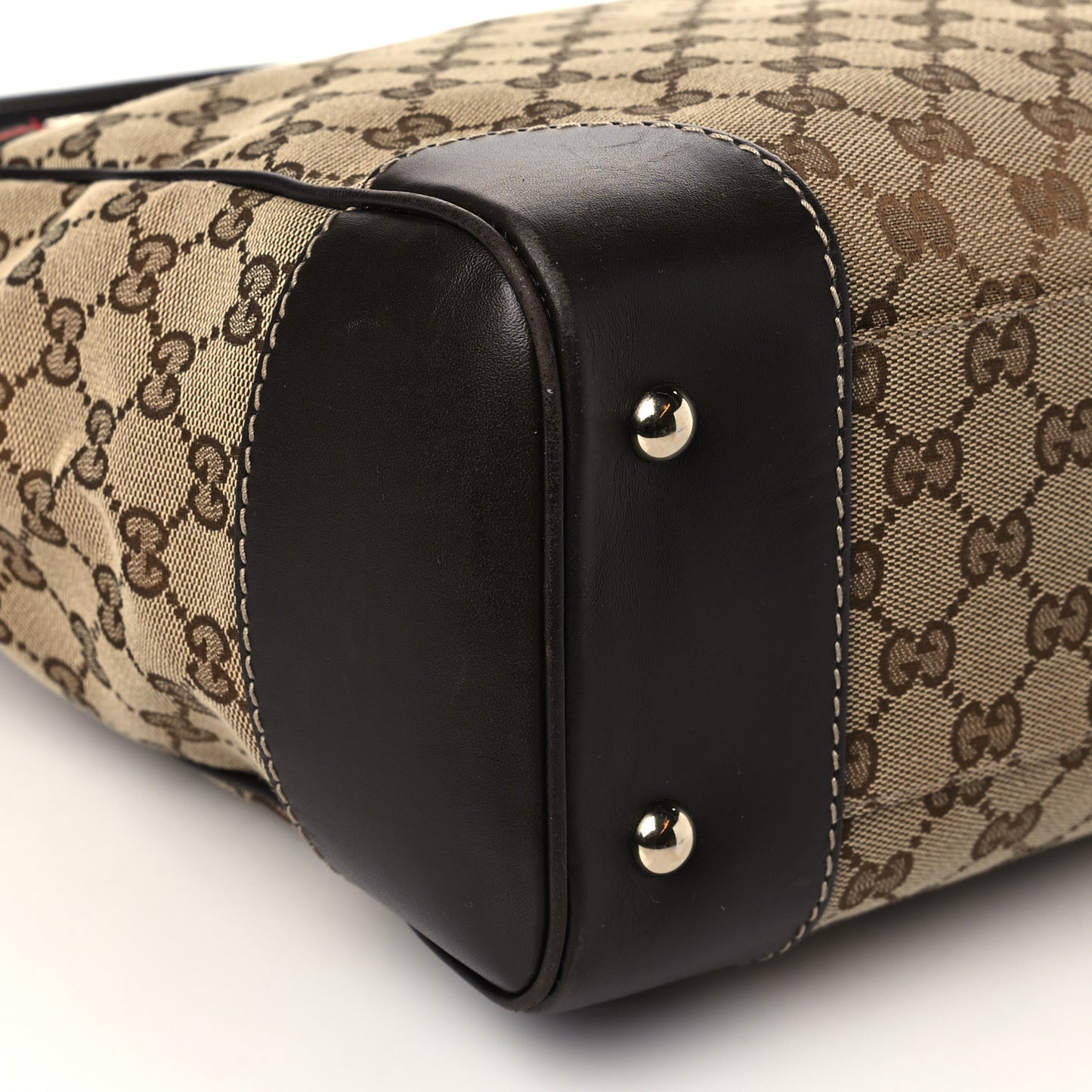 Monogram Web Medium Mayfair Tote Dark Brown
