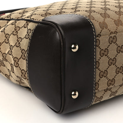 Gucci Monogram Web Medium Mayfair Tote Dark Brown 9 of 11
