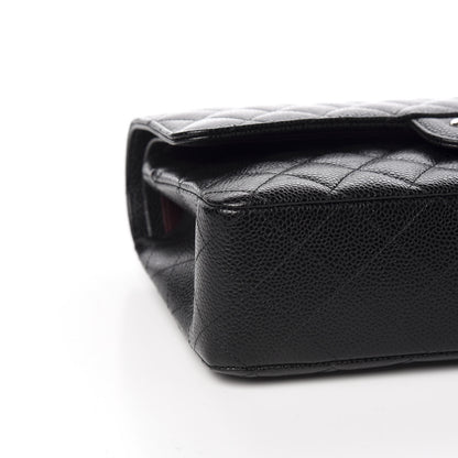 Chanel Caviar Quilted Medium Double Flap Black 7 of 10