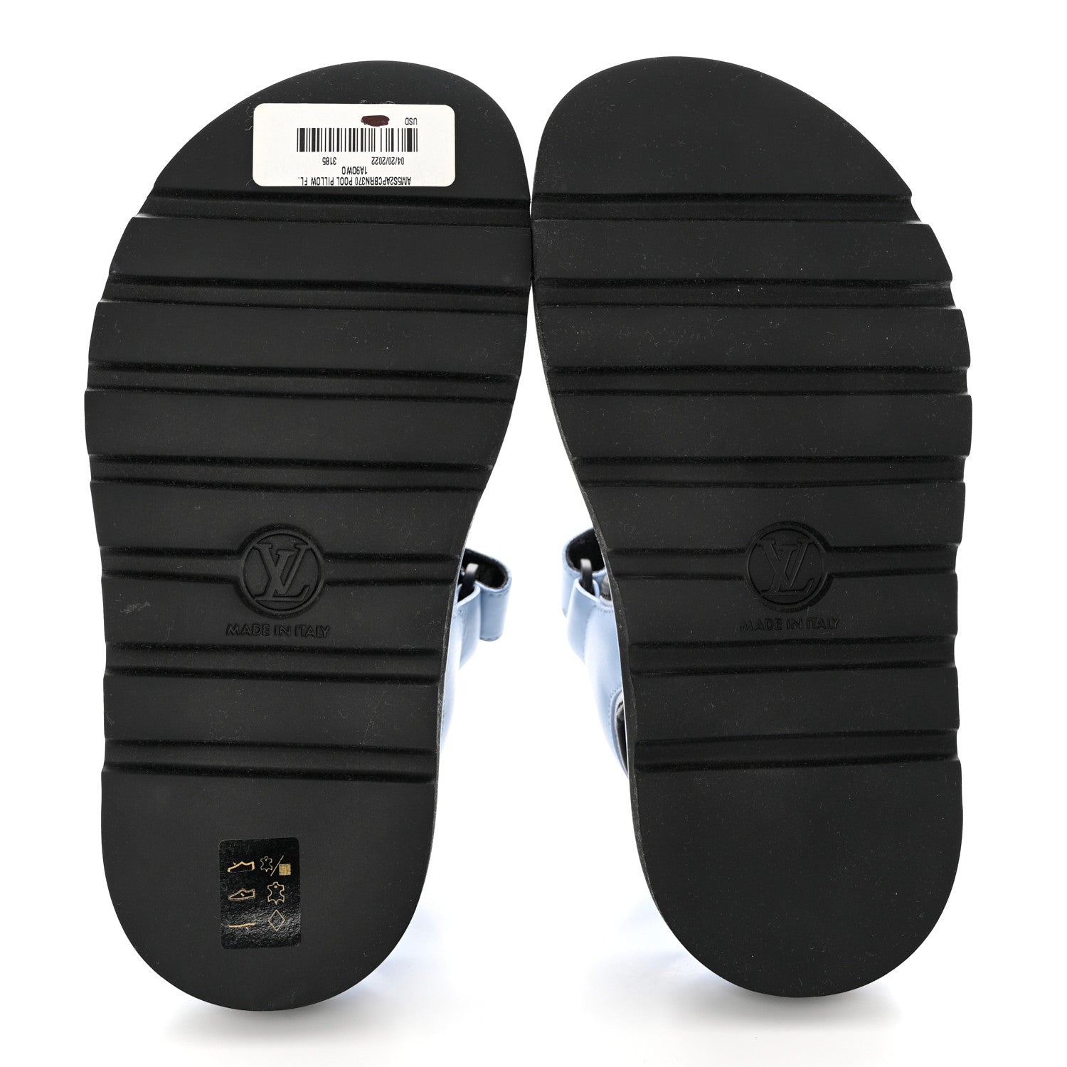 Louis Vuitton Calfskin Pool Pillow Flat Comfort Sandals 37 Blue 5 of 8